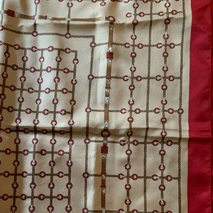 Vintage 1980s Polyester chain scarf